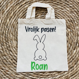 Tasje Vrolijk pasen en naam