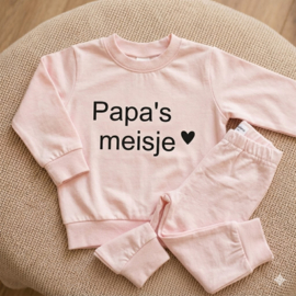 Baby pyjama Papa's meisje  - maat 56 t/m 86