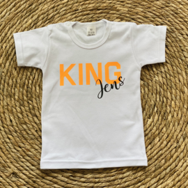 Koningsdag shirtje - KING met naam