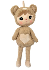 Metoo doll Bear (met naam) -  Beige 70 cm