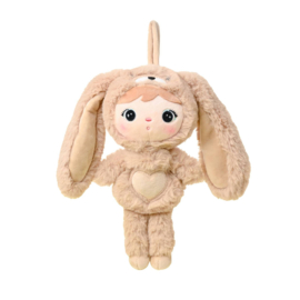 Metoo doll Bunny (met naam) - Caramel/beige 50 cm