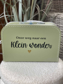 Onze weg naar een Klein wonder - Koffertje voor spulletjes van IVF of ICSI traject