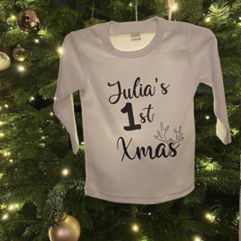 Eertse kerst shirtje met naam - 1st Xmas