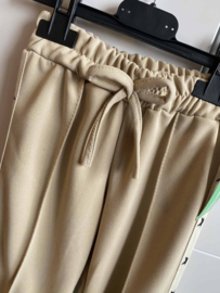 Trendy meisjes broek met sterren - Beige