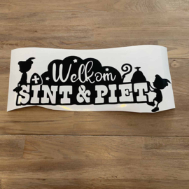 Raamfolie - Welkom Sint en Piet