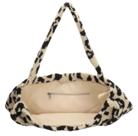 Teddy Shopper Mombag - luipaard beige