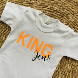 Koningsdag shirtje - KING met naam