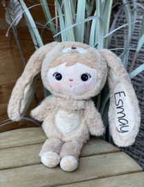 Bunny knuffel metoodolls (met naam) - Caramel 30cm