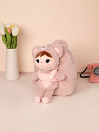 Metoo rugzak Bear (met naam) - Roze