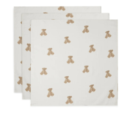 Jollein hydrofiele doeken small 70x70cm - Teddy Bear 3-pack