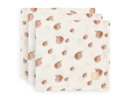 Jollein hydrofiele multidoek 70x70cm Peach 3-pack