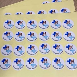 Stickers naar wens - 24 stuks 4cm