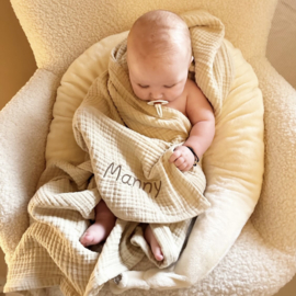 Hydrofiele doek / swaddle Sandstone Grey 100x100 cm