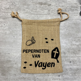 JUTE PEPERNOTEN ZAKJE  - Pepernoten van … - 17x24cm