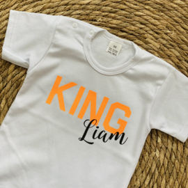 Koningsdag shirtje - KING met naam