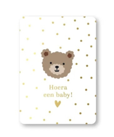 Hoera een baby (little bear) - A6 ansichtkaart