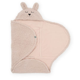 Wikkeldeken Bunny pale pink - Jollein