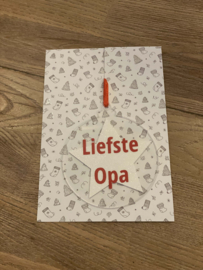 Kerstbal van plexiglas - Liefste Opa