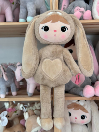 Bunny knuffel metoodolls (met naam) -Caramel/Beige 70 cm