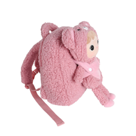 Metoo rugzak teddy bear (met naam) - Roze