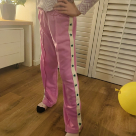 Meisjes broek met sterren - Lila