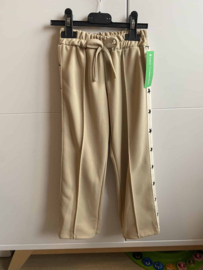 Trendy meisjes broek met sterren - Beige