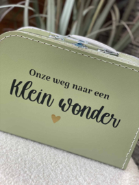 Onze weg naar een Klein wonder - Koffertje voor spulletjes van IVF of ICSI traject