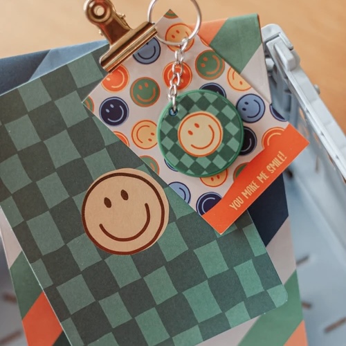 Smiley - Sleutelhanger