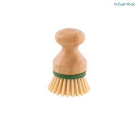 Afwasborstel uit bamboe met vervangbare borstelkop