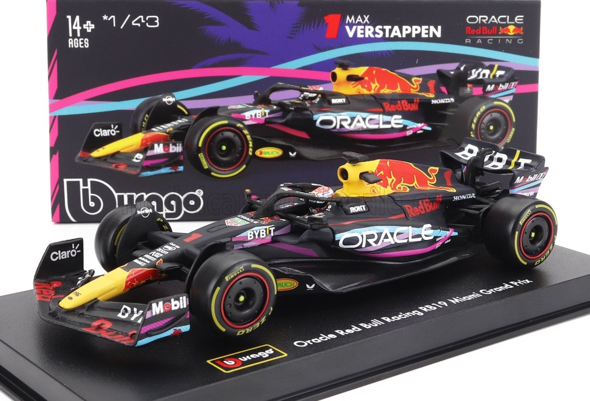 RED BULL RB19 Miami GP N1 Max Verstappen - zwart - 1/43