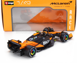 McLaren MCL38 N4 Lando Norris 2024 - Oranje/Zwart - 1/43