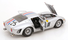 1963 Ferrari 250 GTO #25 Le Mans - team Écurie Francorchamps - grijs - 1/12