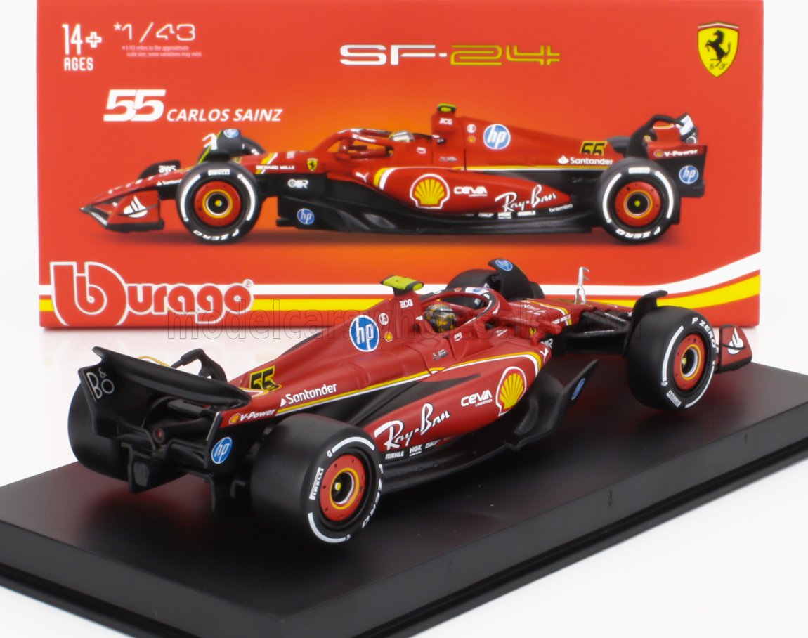 Ferrari SF-24 Monza GP N55 Carlos Sainz - rood - 1/43