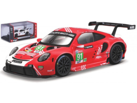 Porsche 911 RSR #91 24H LE MANS - rood/wit - 1/43