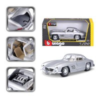 Mercedes Benz 300SL - zilver - 1/24