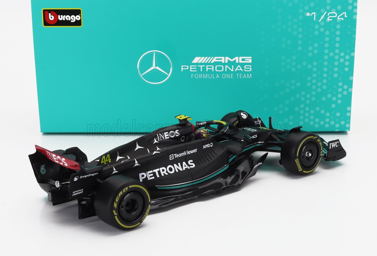 Mercedes F1 W14 TEAM MERCEDES-AMG Petronas N44 Lewis Hamilton 2023 - zwart - 1/24