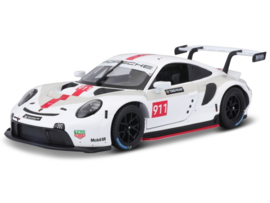 Porsche 911 RSR GT - wit/grijs/roos - 1/24