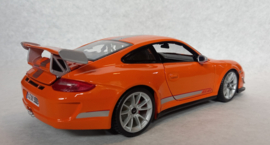 Porsche 911 GT3 RS 4.0 - oranje/zilver - 1/18