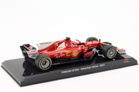 Ferrari SF70H Sebastian Vettel - 2017 - rood - 1/24