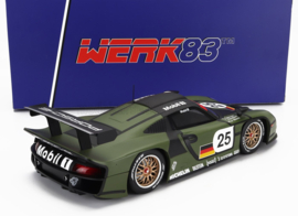 PORSCHE 911 3.2L GT1 EVO TEAM PORSCHE AG N 25 PRE QUALIFYING 24h LE MANS 1997 HANS JOACHIM STUCK - THIERRY BOUTSEN - YANNICK DALMAS - groen - 1/18