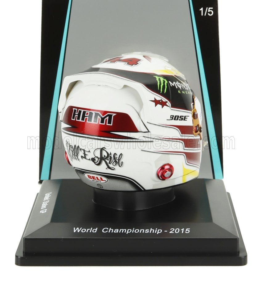 Lewis Hamilton Helmet TEAM MERCEDES AMG 2015 - wit/paars - 1/5