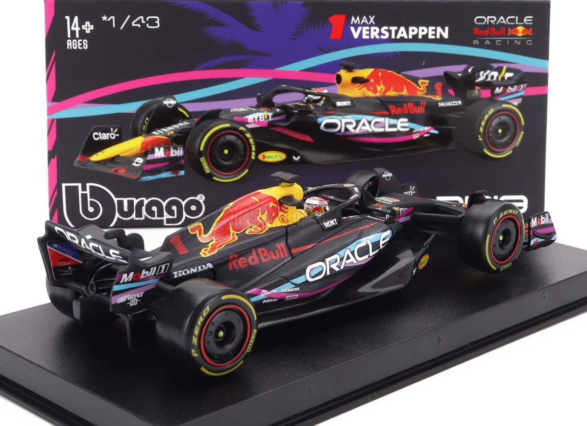 RED BULL RB19 Miami GP N1 Max Verstappen - zwart - 1/43
