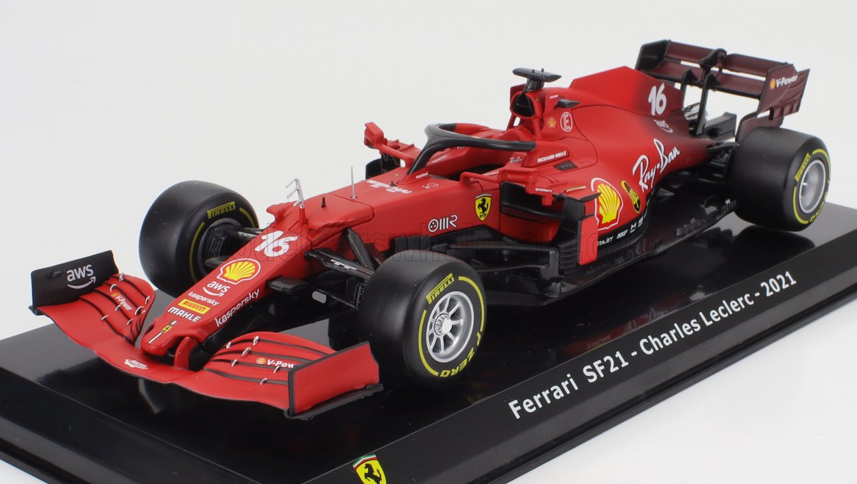 Ferrari SF-21 Charles Leclerc 2021 - rood - 1/24