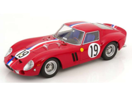 1962 Ferrari 250 GTO #19 2nd Le Mans - rood - 1/12