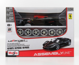 Ferrari LaFerrari  Aperta 2016 KIT - zwart - 1/24 - bouwpakket