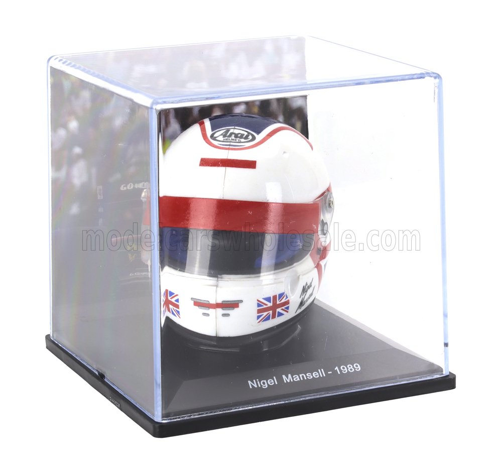 Nigel Mansell helmet 640 F1-89 TEAM FERRERI SEASON 1989 - blauw/rood/wit - 1/5