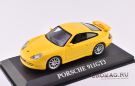 Porsche 911 996 GT3 Coupé 2001 - geel - 1/43