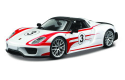  PORSCHE 918 #3 WEISSACH - wit/rood - 1/24
