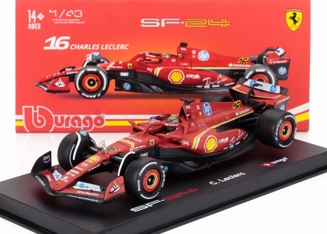 Ferrari SF-24 Monza GP N16 Charles Leclerc - rood - 1/43