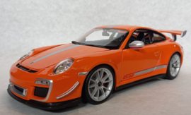 Porsche 911 GT3 RS 4.0 - oranje/zilver - 1/18